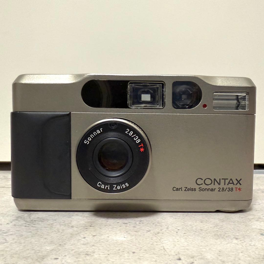 動作確認済み CONTAX T2 シルバー コンパクト フィルムカメラ
