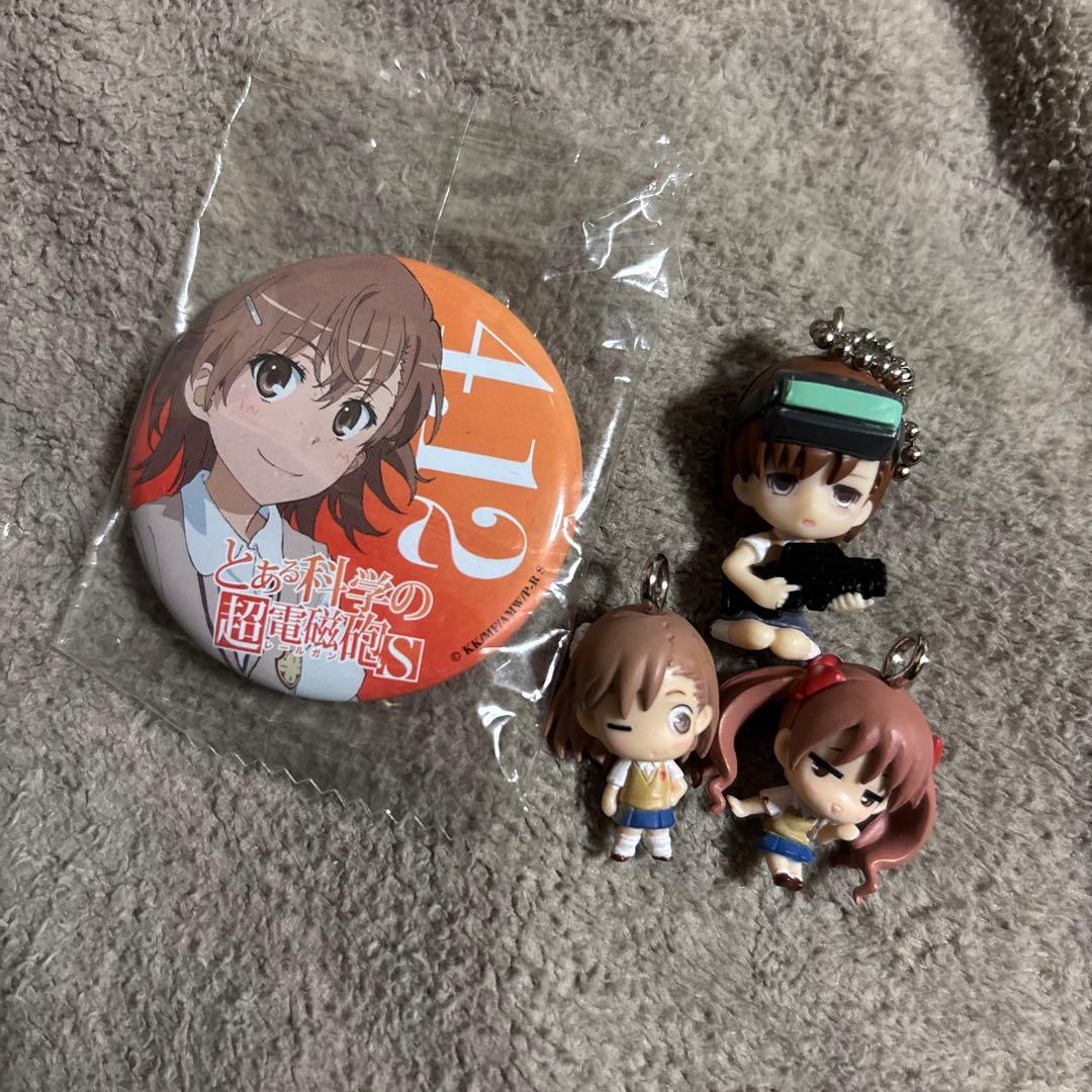 とある科学の超電磁砲S 御坂美琴 缶バッジ エキスポ2013 特典 ストラップ
