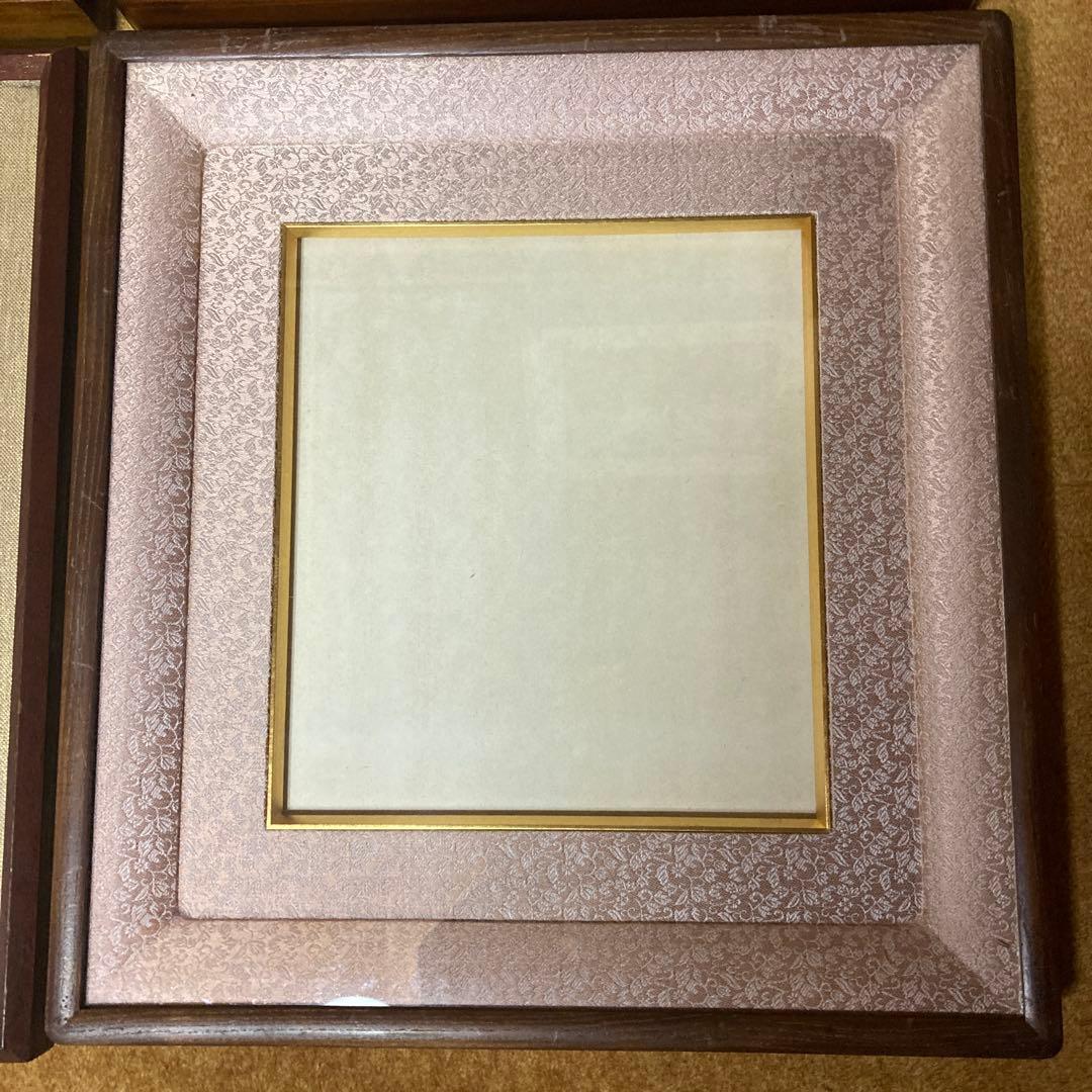 高級色紙額縁4枚　厚み有　色良し　2枚の額縁に目立つ傷有　11〜13番の写真参照