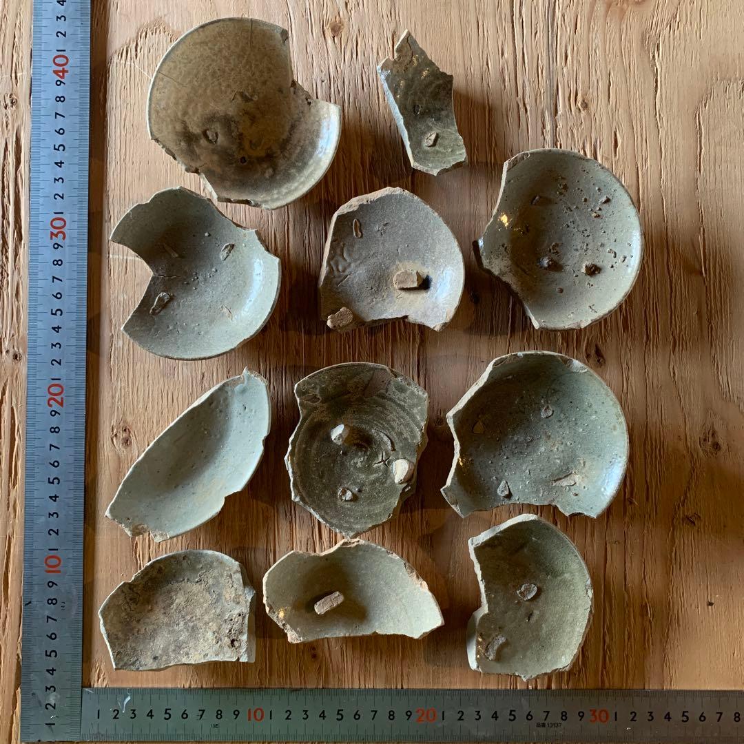 古唐津　陶片　古道具　金継ぎ　呼び継ぎ