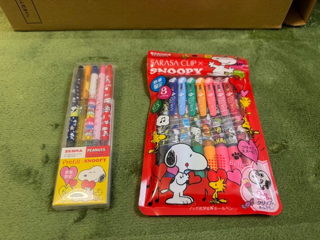 ZEBRA SARASA CLIP SNOOPY 未開封8本＆prefill5本