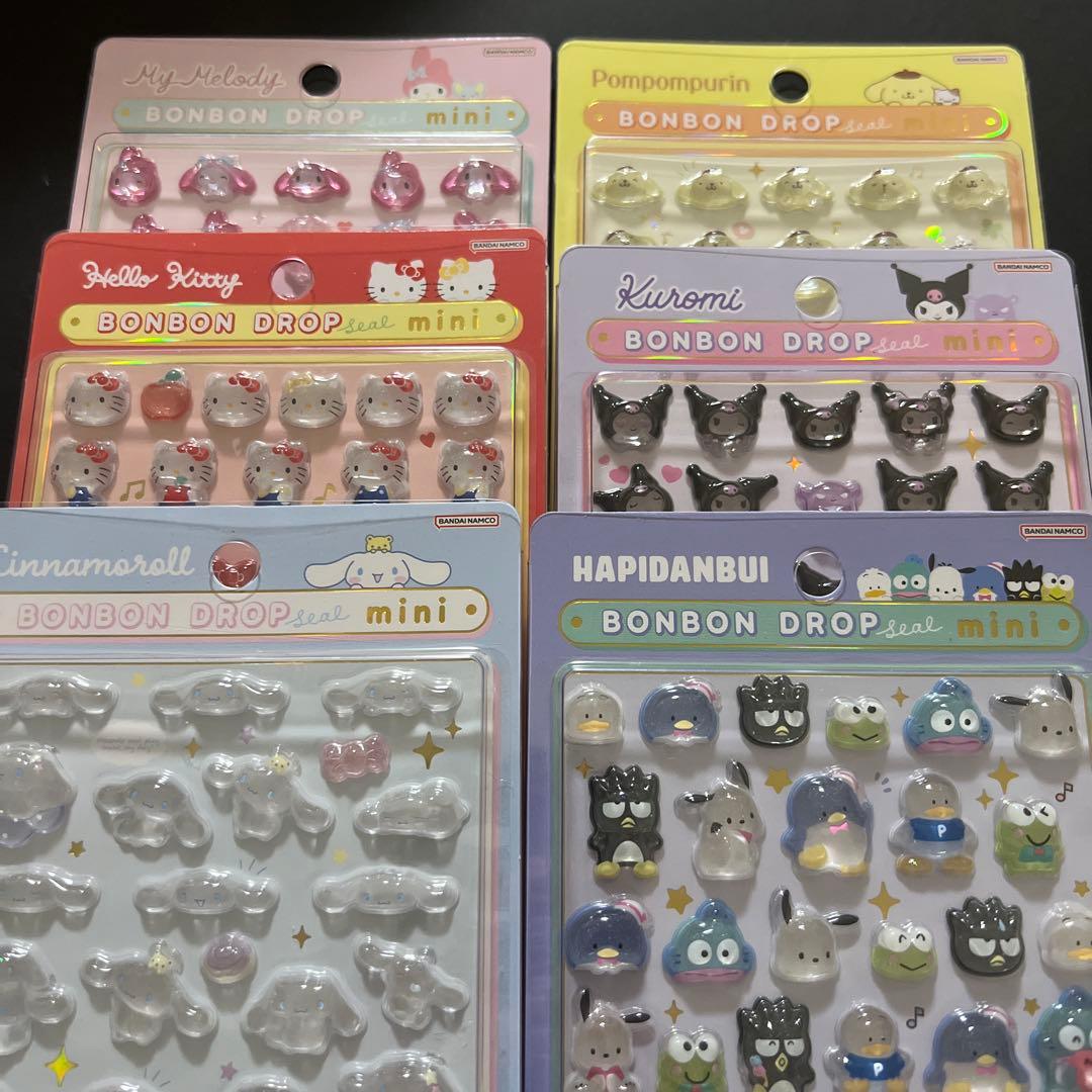 サンリオ ボンボンドロップシール ミニ ６種