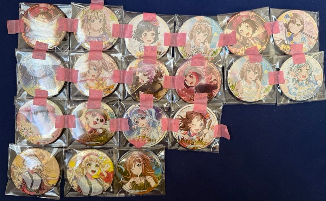 バンドリ 箔押し缶バッジ レア品 まとめ売り