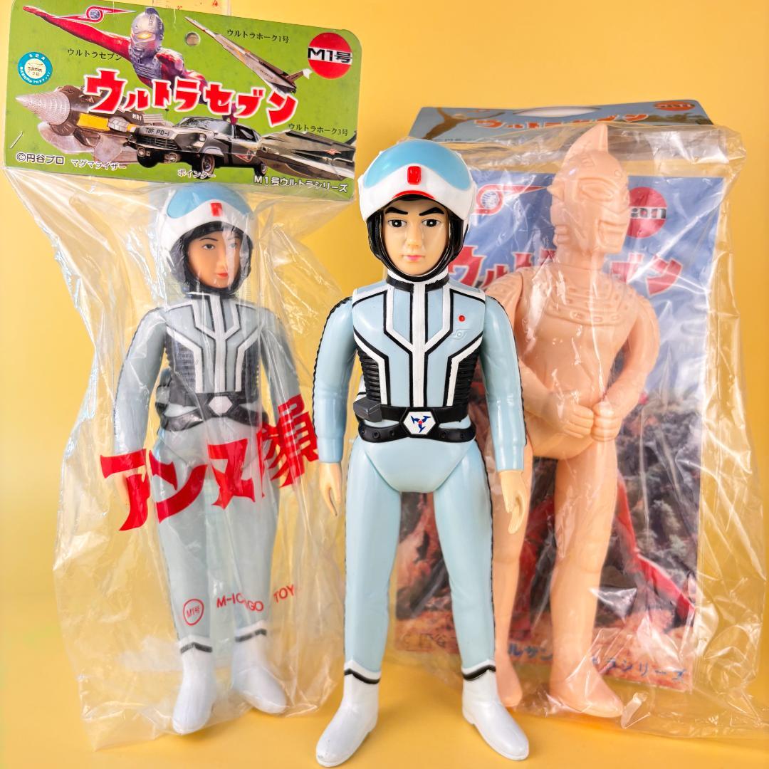 マルサン　ウルトラセブン　450　テストショット・M1号　ダン（中古）・アンヌ