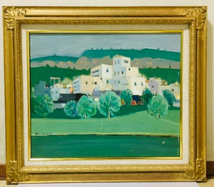 河畔　油絵　F8（455×380mm）