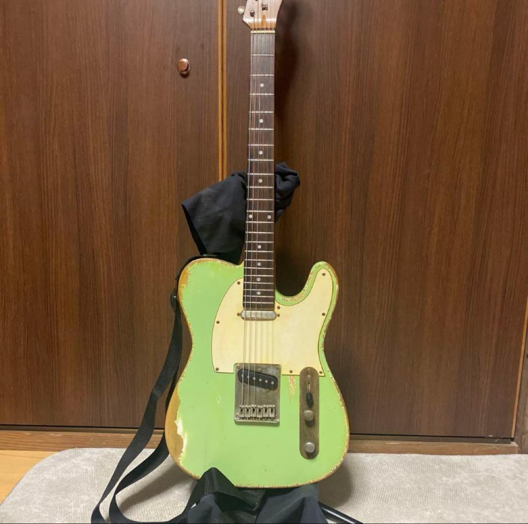 【最終値下げ】ラッカー塗装　レリックテレキャスター　サーフグリーン
