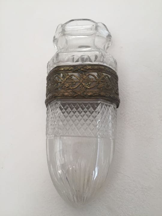 激レア フランス 小さな ヤドリギ ウォール ガラスの花器