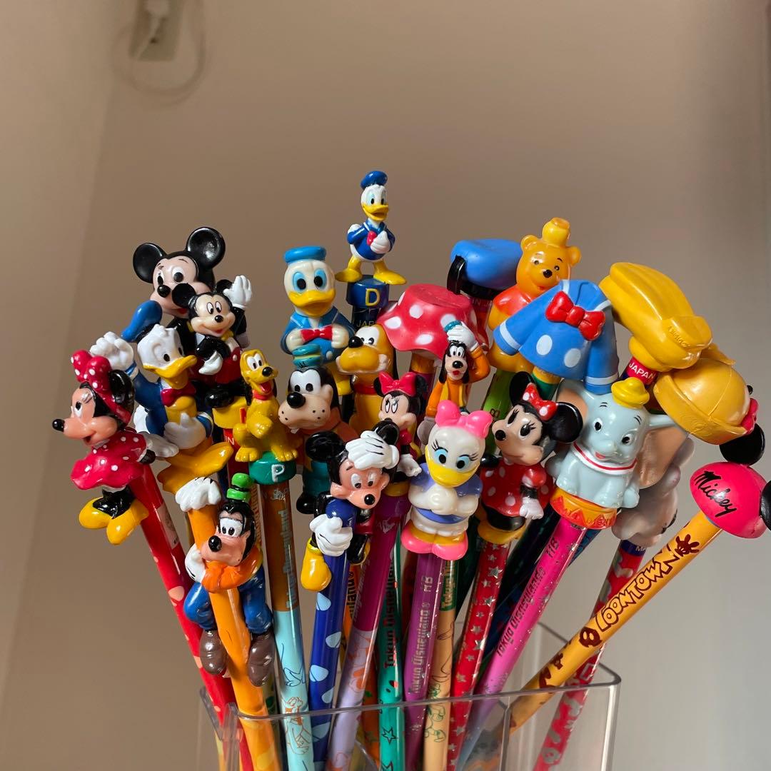 激レア マスコット鉛筆セット ディズニーランド レトロ