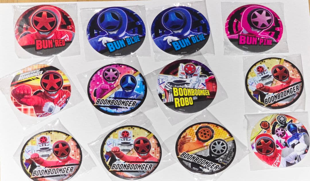 【未開封】爆上戦隊　ブンブンジャー　缶バッジ 　12個セット