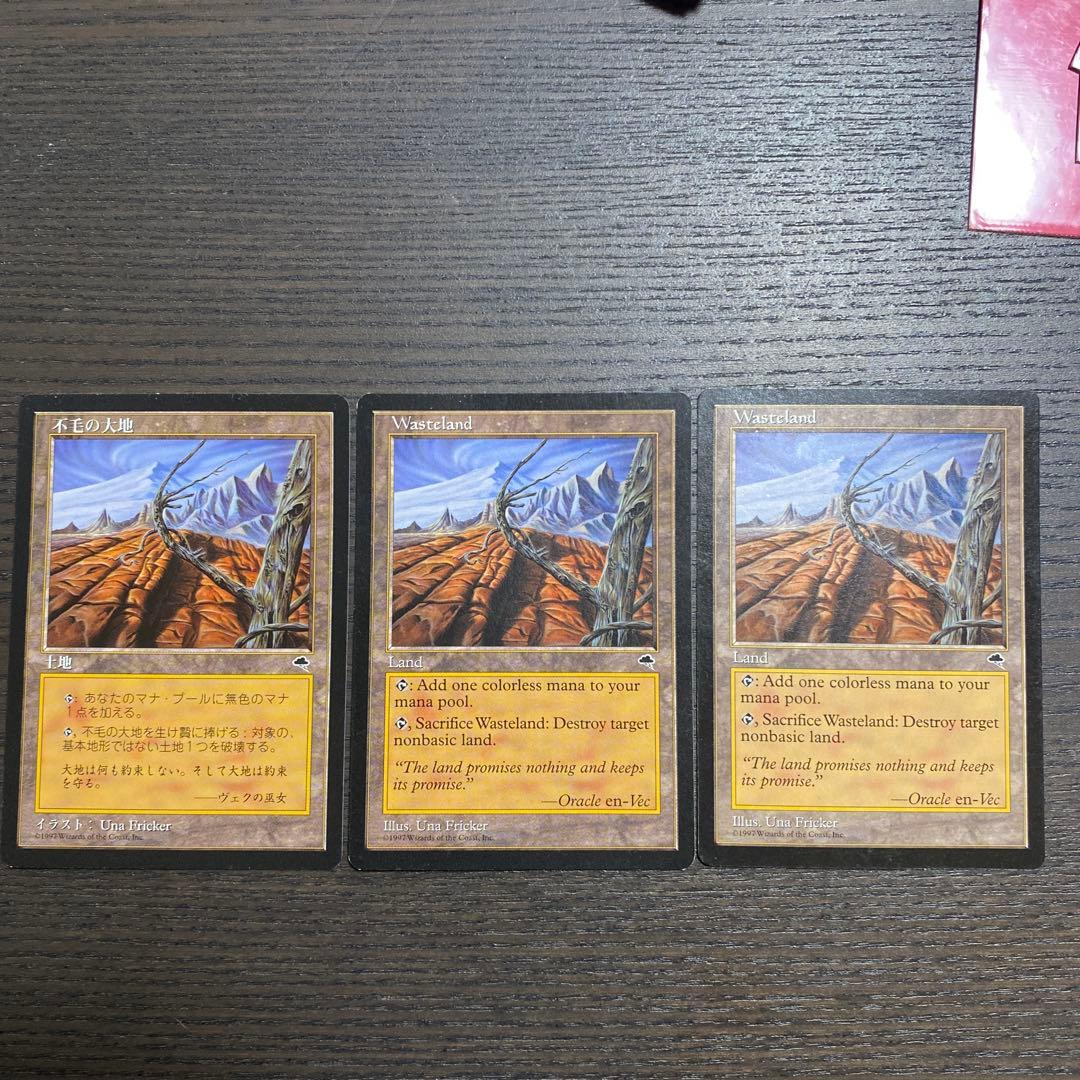 不毛の大地/Wasteland 3枚セット 日本語1枚　英語2枚