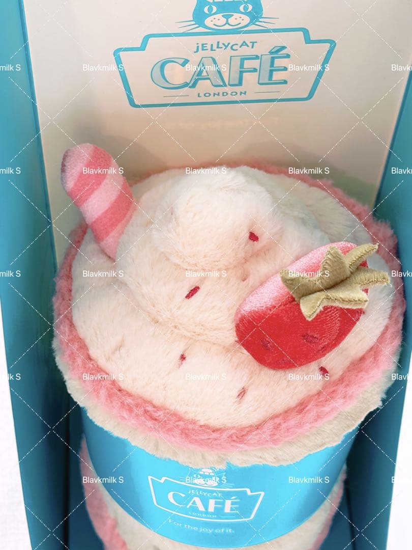 【新品】ジェリーキャット上海限定ぬいぐるみイチゴラテ特典付き